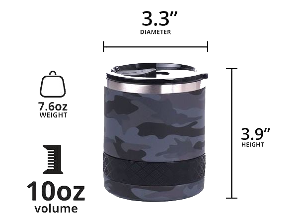 Elemental Recess 10oz Rocks Tumbler - Camo