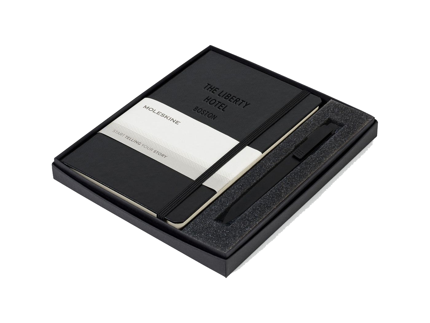 Moleskine® Medium Notebook and GO Pen Gift Set