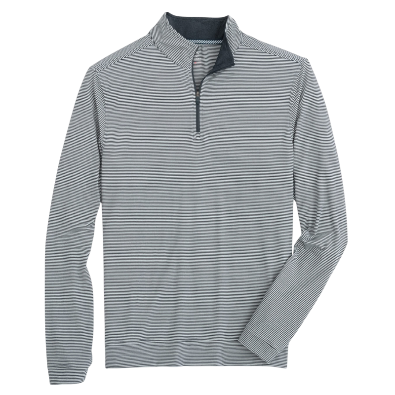 Southern Tide Men's Heather Cruiser Micro-Stripe Quarter-Zip