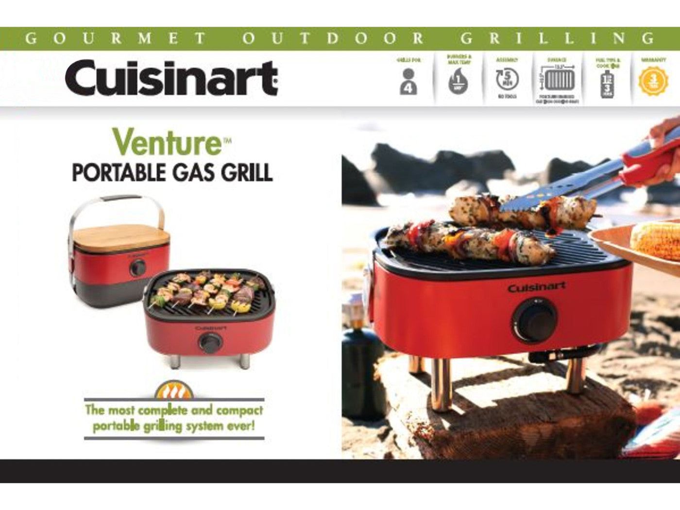 Cuisinart Outdoors® Venture Portable Gas Grill
