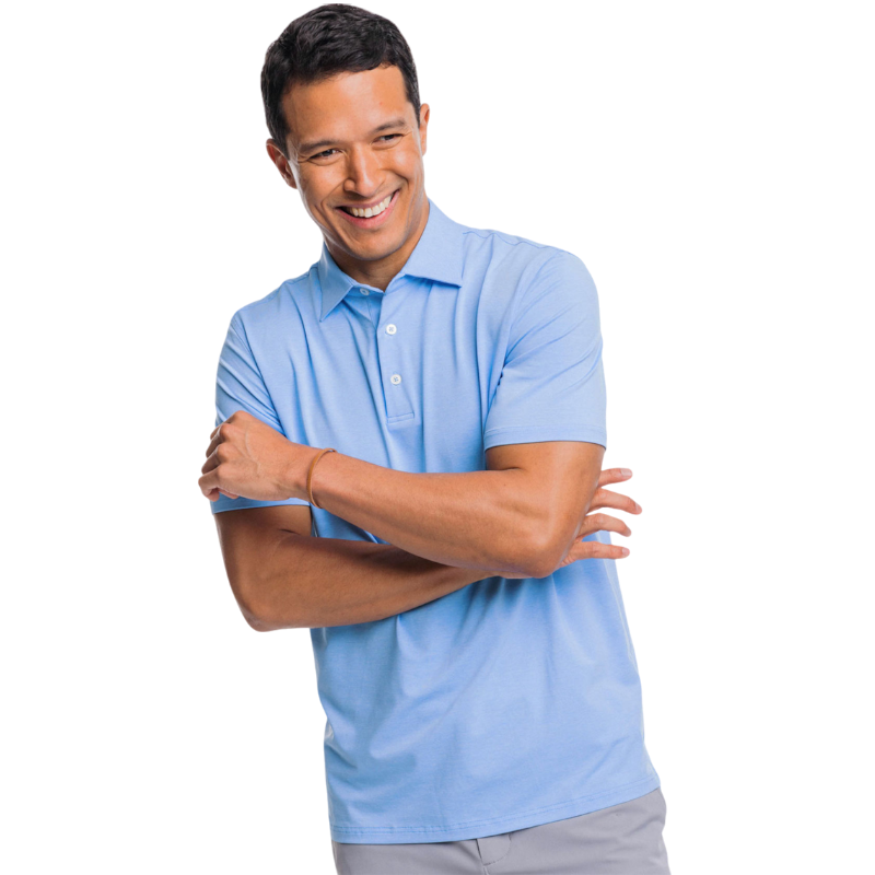 Southern Tide Men's Brrr-eeze Heather Performance Polo