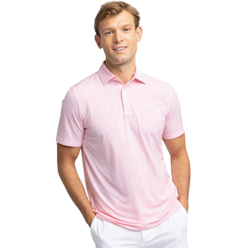 Southern Tide Men's Brrr eeze Meadowbrook Stripe Polo