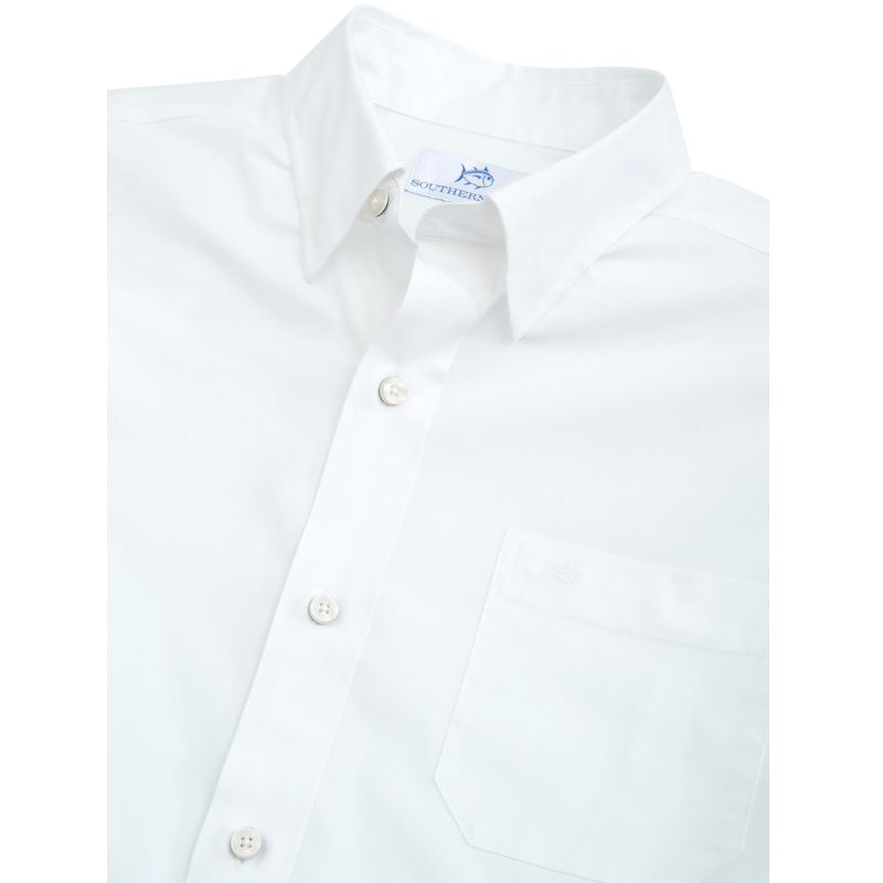 Southern Tide Men's Charleston Overbook Solid Sport Shirt