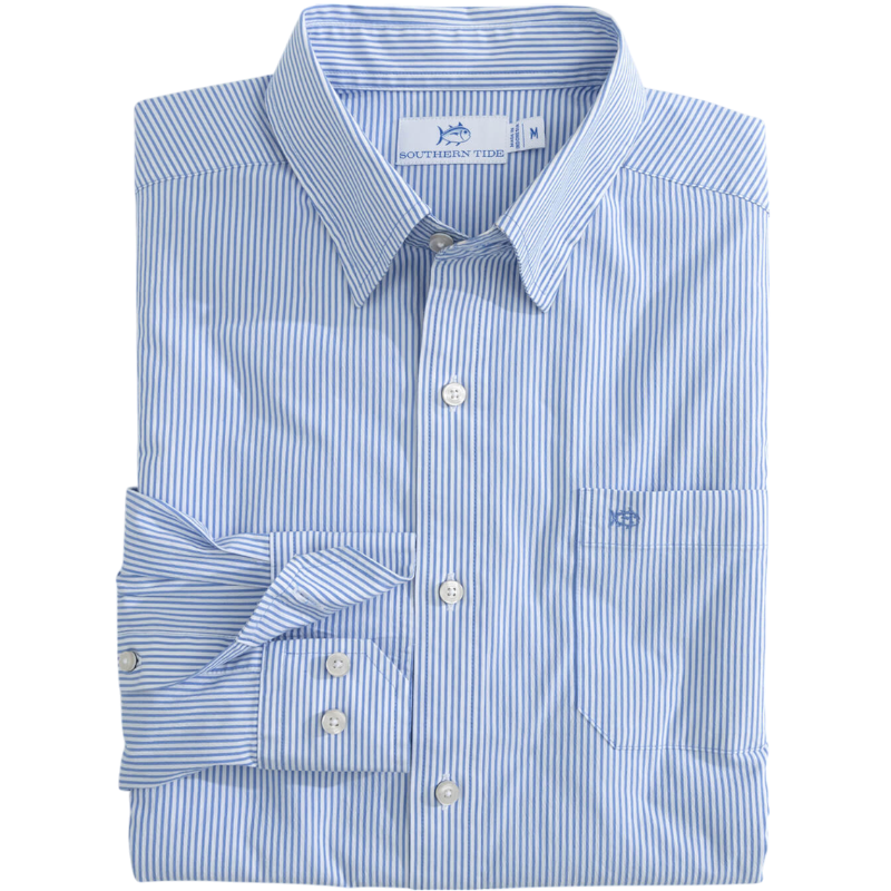 Southern Tide Men's Charleston Granby Stripe Sport Shirt