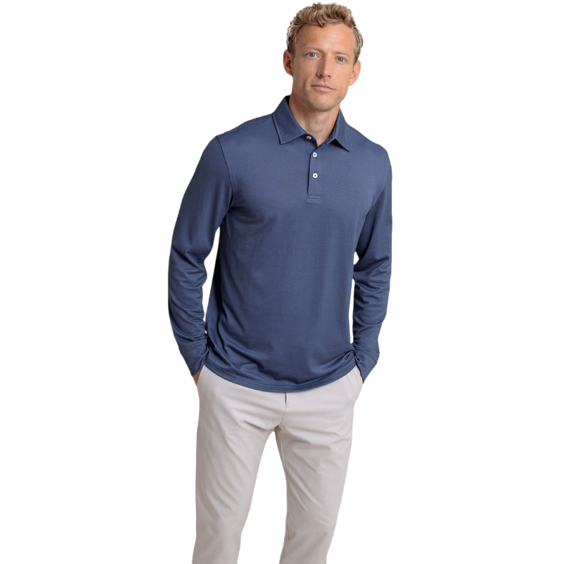 Southern Tide Men's Long Sleeve Belfair Performance Polo