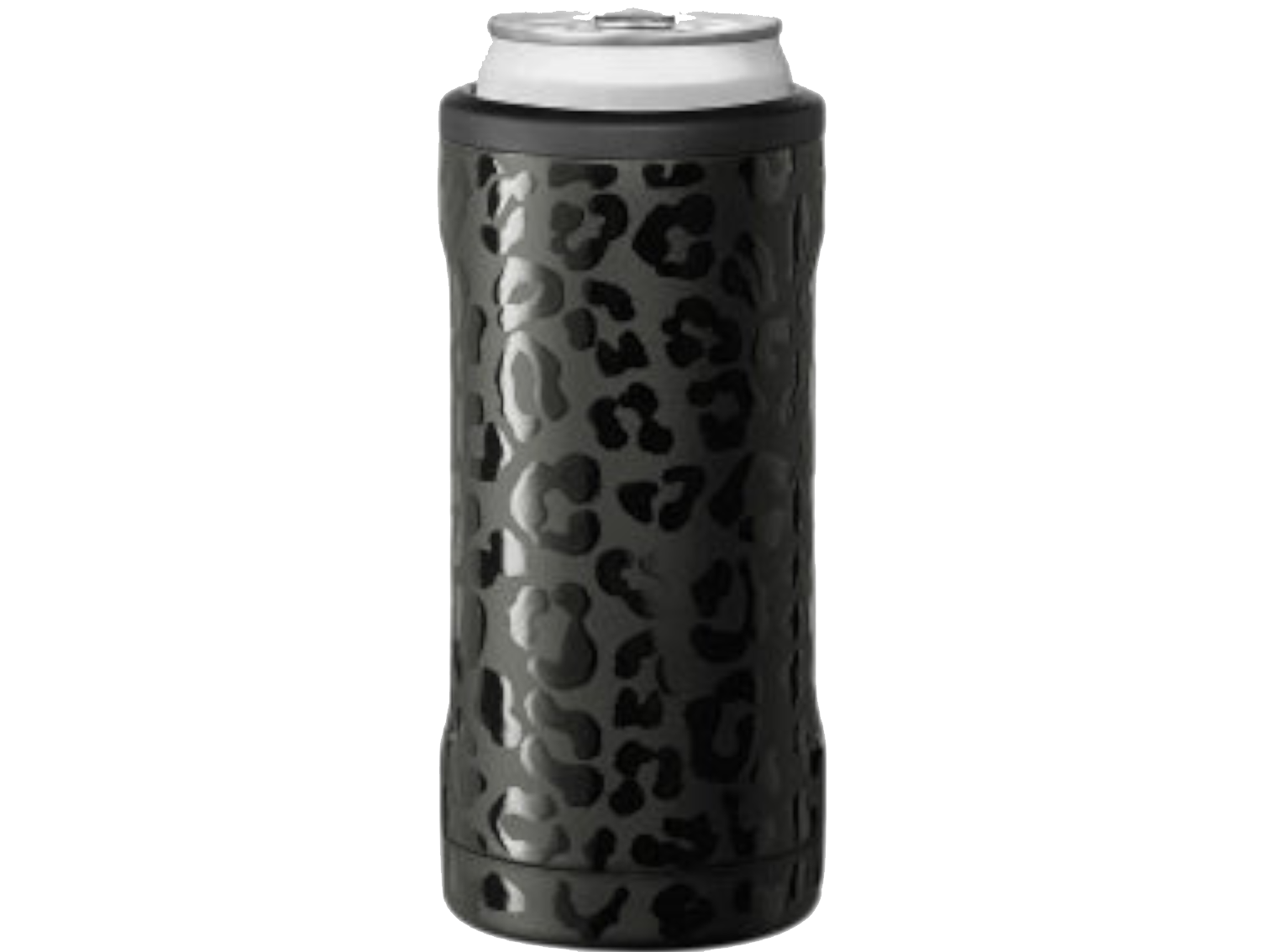12 Oz. BrüMate Hopsulator Slim Fashion Colors - Onyx Leopard - Can & Bottle Sleeves