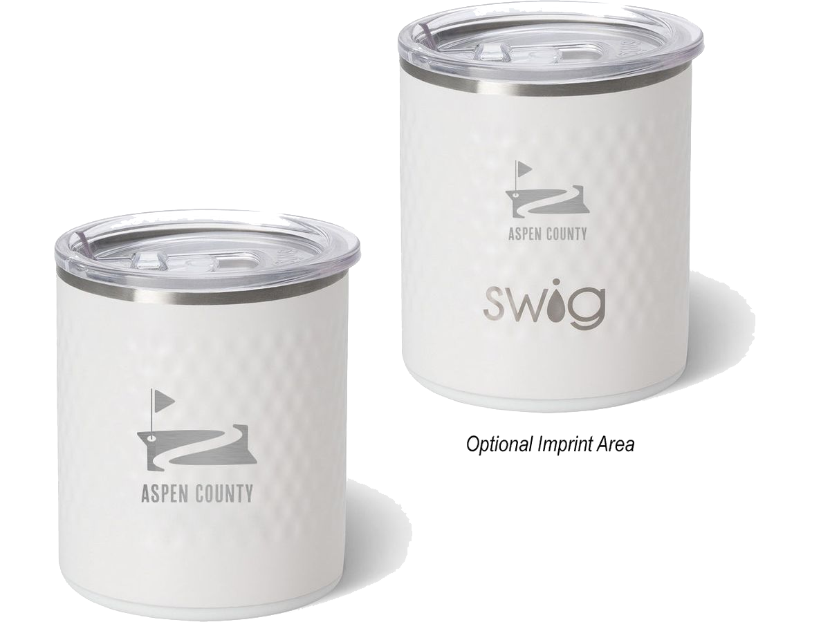 12 Oz. Swig Life™ Golf Partee Lowball Tumbler - White / 12oz - Golf Drinkware