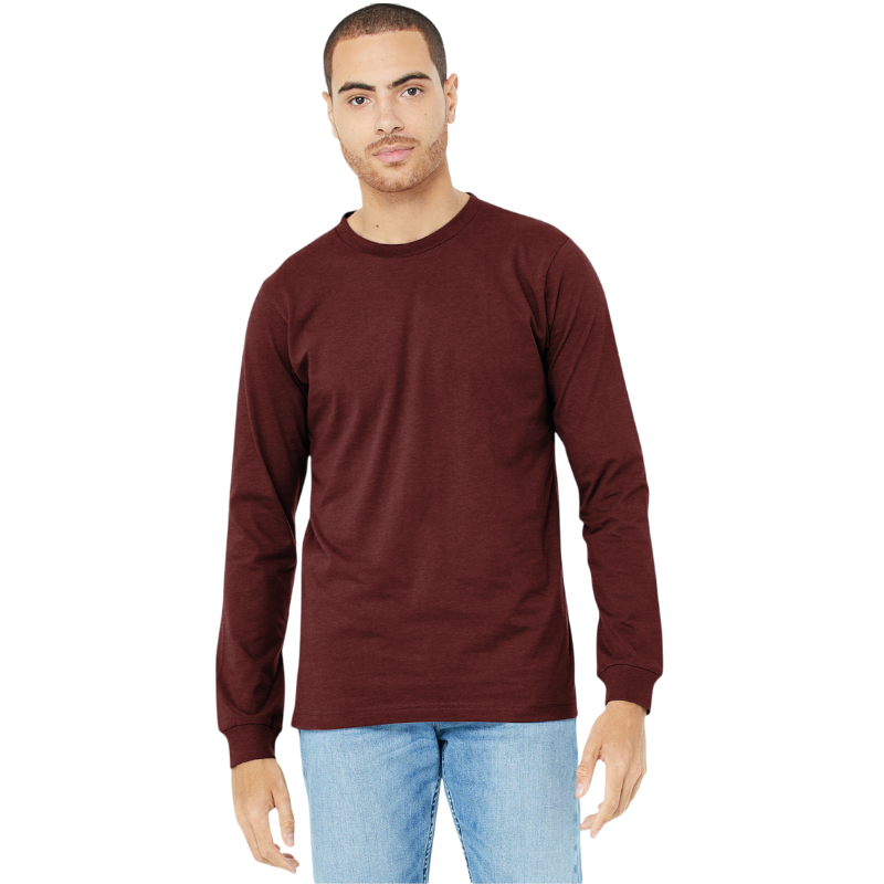 BELLA+CANVAS® Unisex Heather CVC Long Sleeve Tee