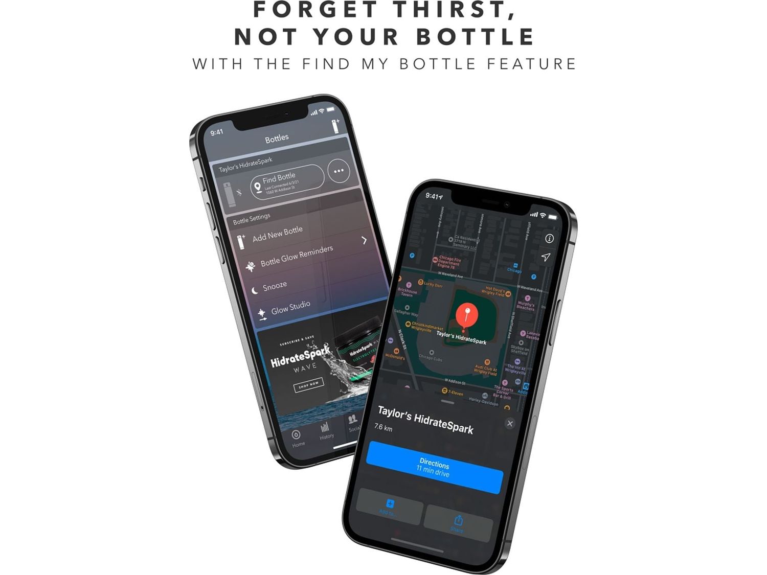 HidrateSpark Steel 21oz Straw Lid