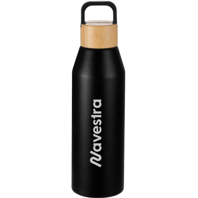 Aspen 24 oz Recycled Bottle with FSC® Bamboo Lid
