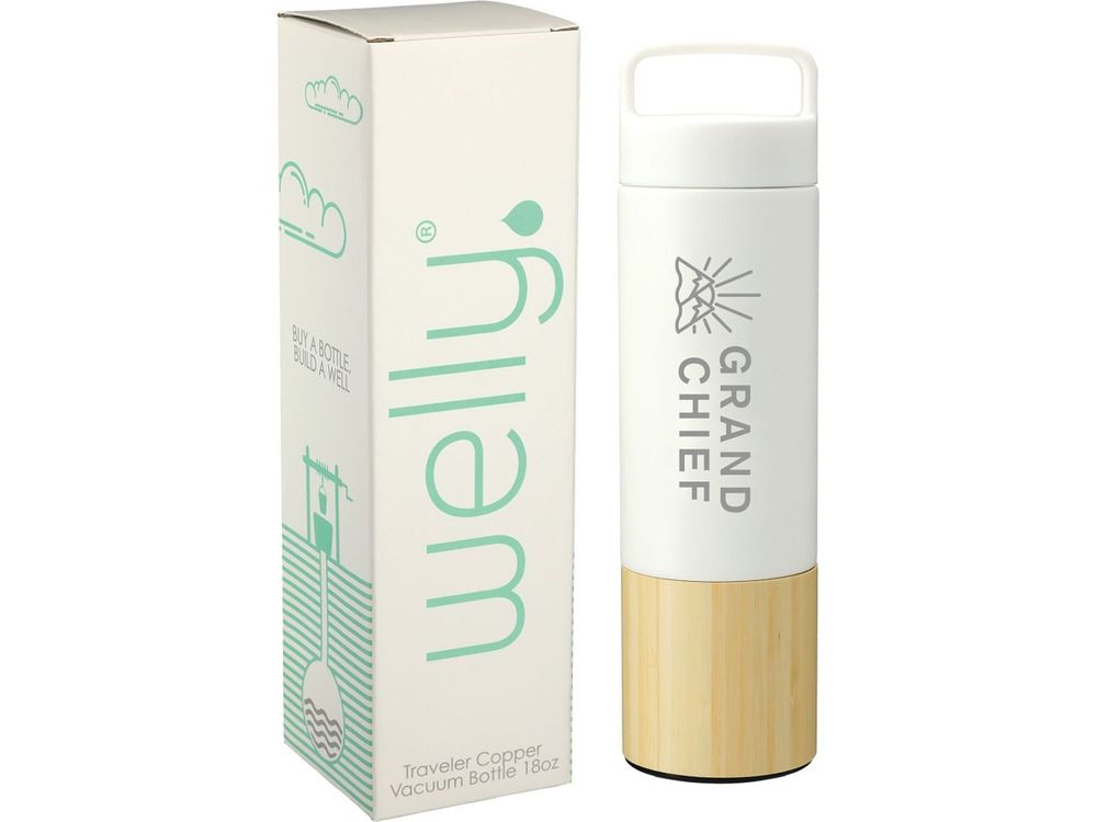 Welly® Traveler Copper Vacuum Bottle 18oz w/ GB