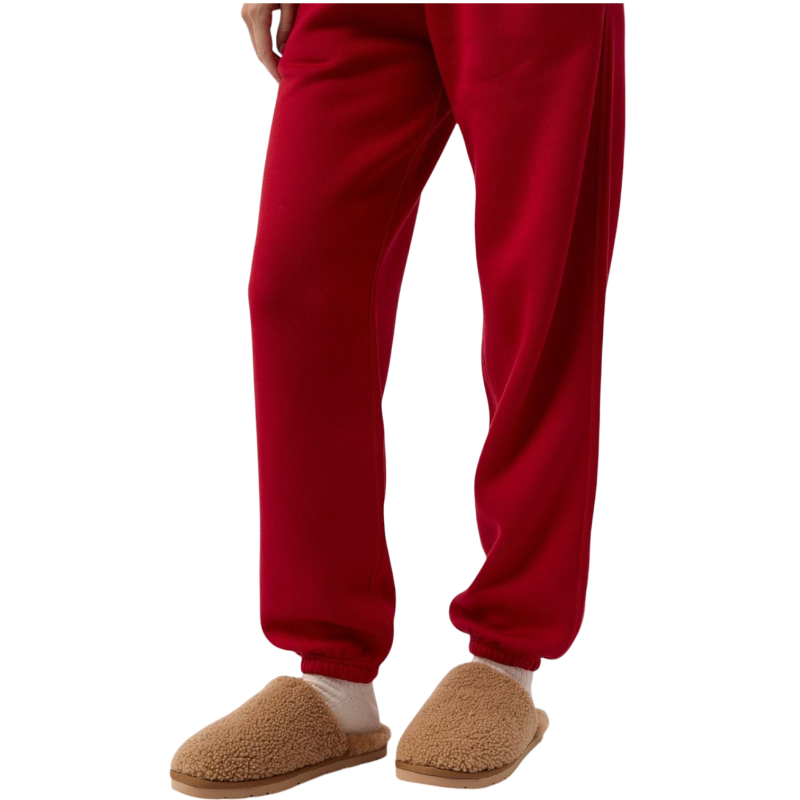 A pair of Puffy Sheep Slippers by Cozy Earth, featuring a cozy tan design with a fuzzy, textured exterior and soft interior, crafted in a slip-on style with rubber soles, set against a plain white background. |Color:Fawn