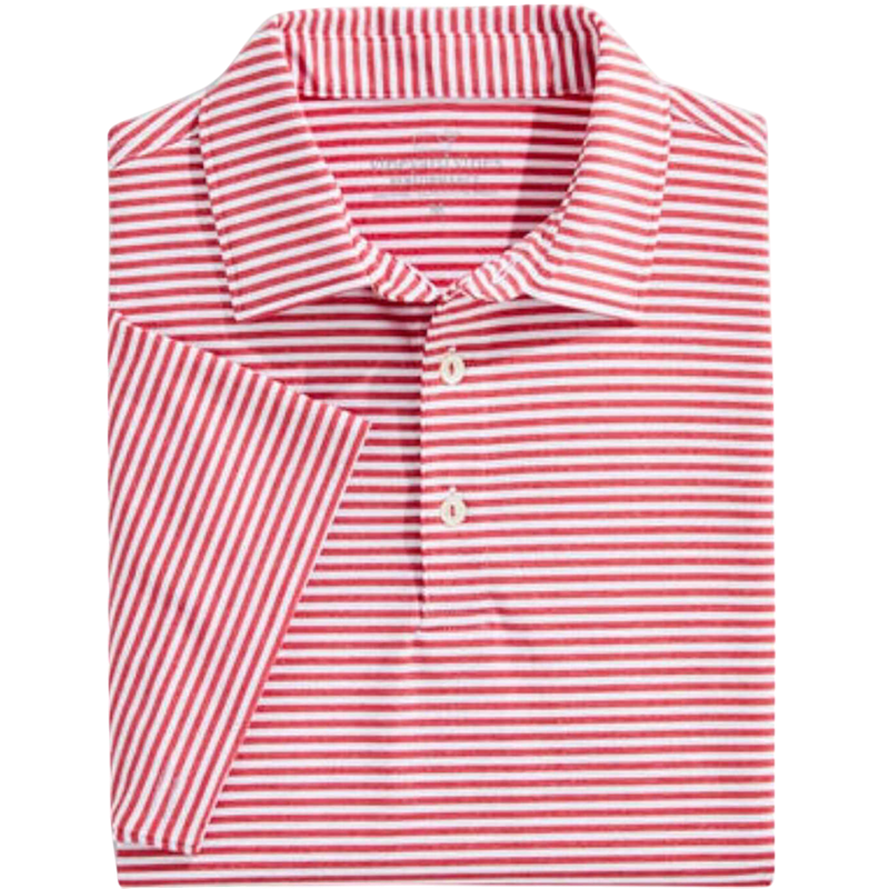 Vineyard Vines Men's Blank Heathered Winstead Stripe Sankaty Polo