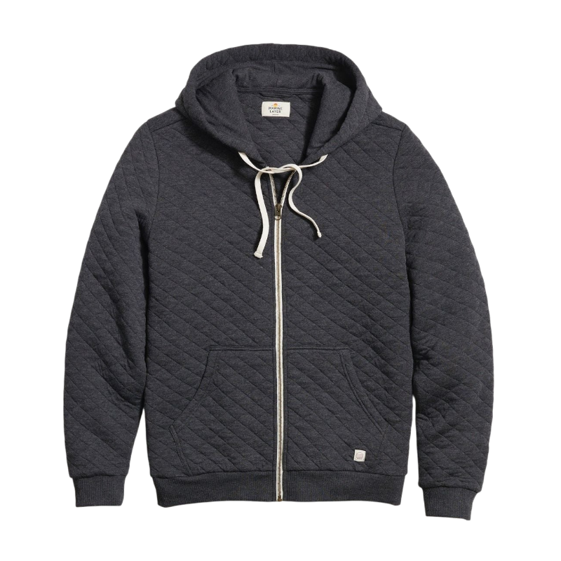 Marine Layer Men's Corbet Quilted Full Zip Hoodie
