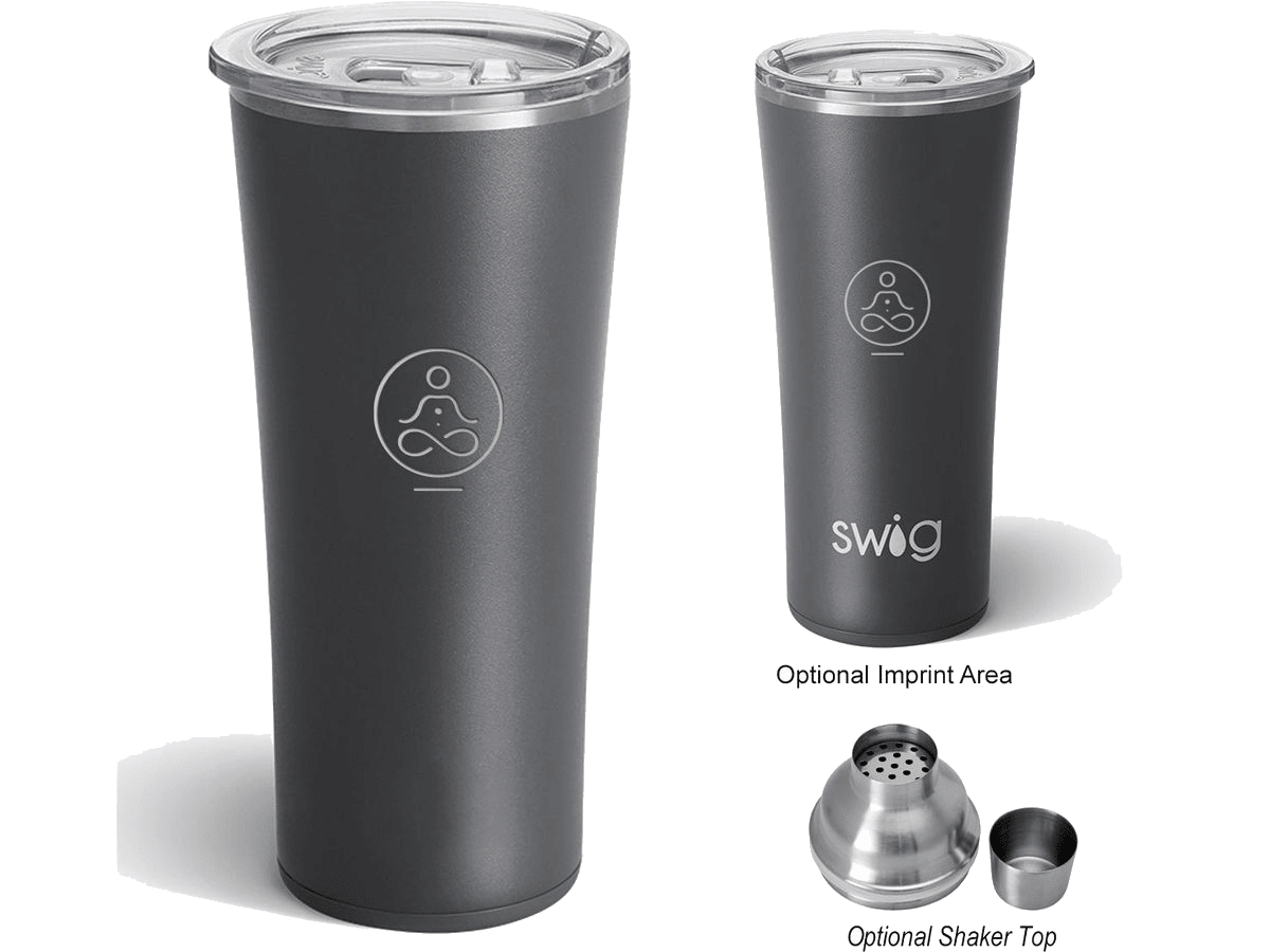 22 Oz. Swig Life™ Gray Stainless Steel Tumbler - Tumblers - SwagWear