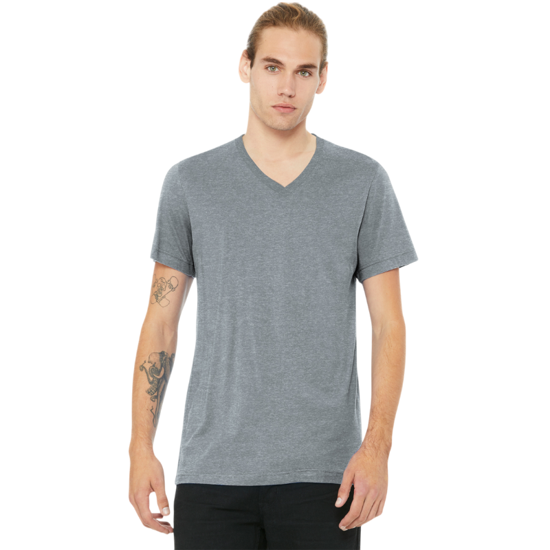 BELLA+CANVAS® Unisex Heather CVC V-Neck Tee