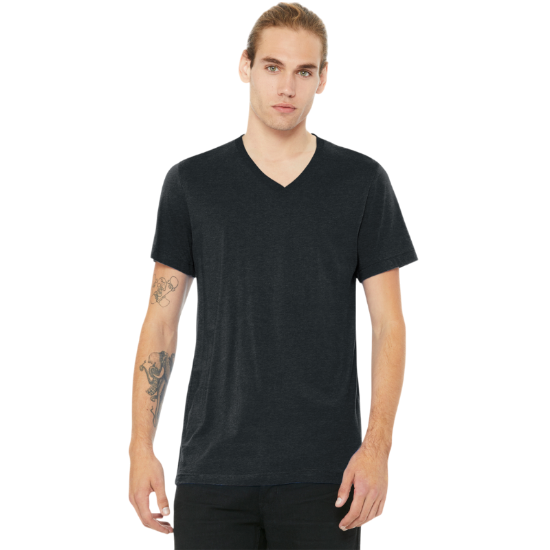 BELLA+CANVAS® Unisex Heather CVC V-Neck Tee