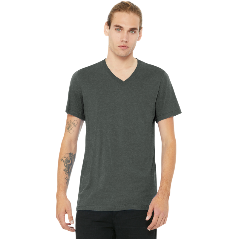 BELLA+CANVAS® Unisex Heather CVC V-Neck Tee