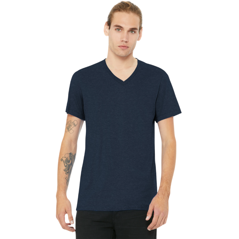 BELLA+CANVAS® Unisex Heather CVC V-Neck Tee