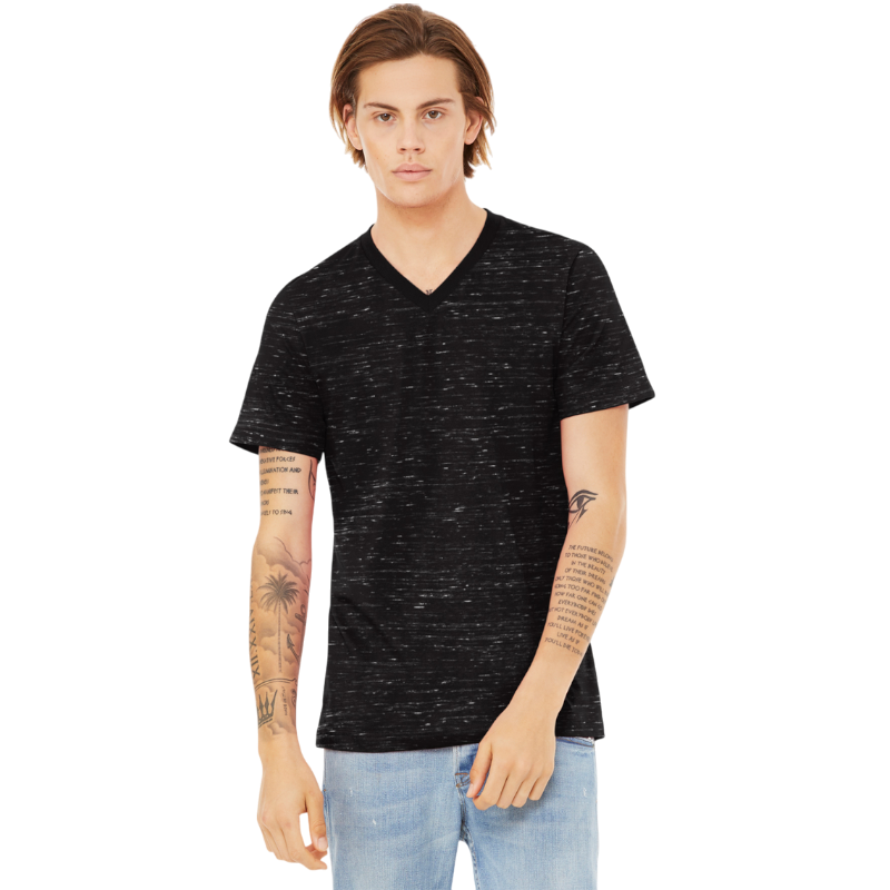 BELLA+CANVAS® Unisex Textured Jersey V-Neck Tee