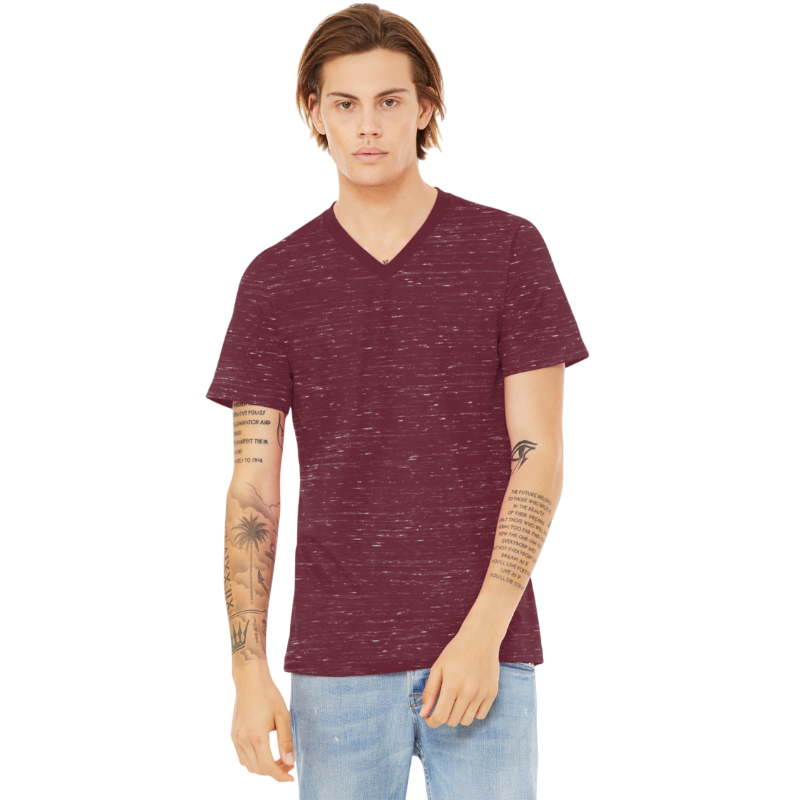 BELLA+CANVAS® Unisex Textured Jersey V-Neck Tee