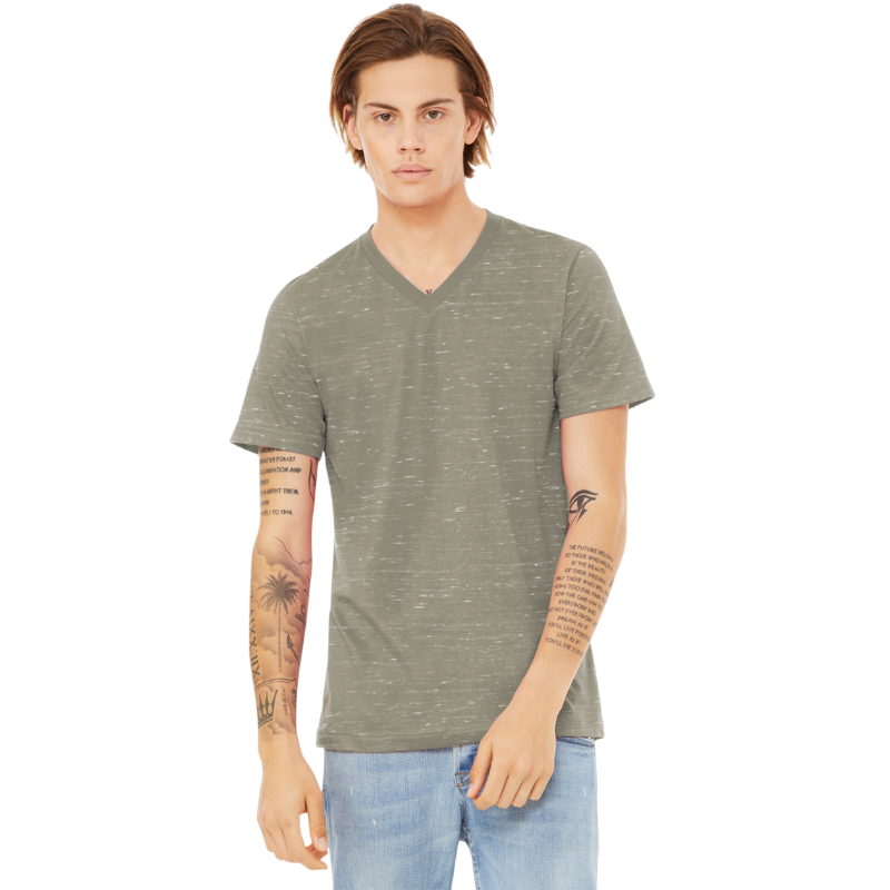 BELLA+CANVAS® Unisex Textured Jersey V-Neck Tee