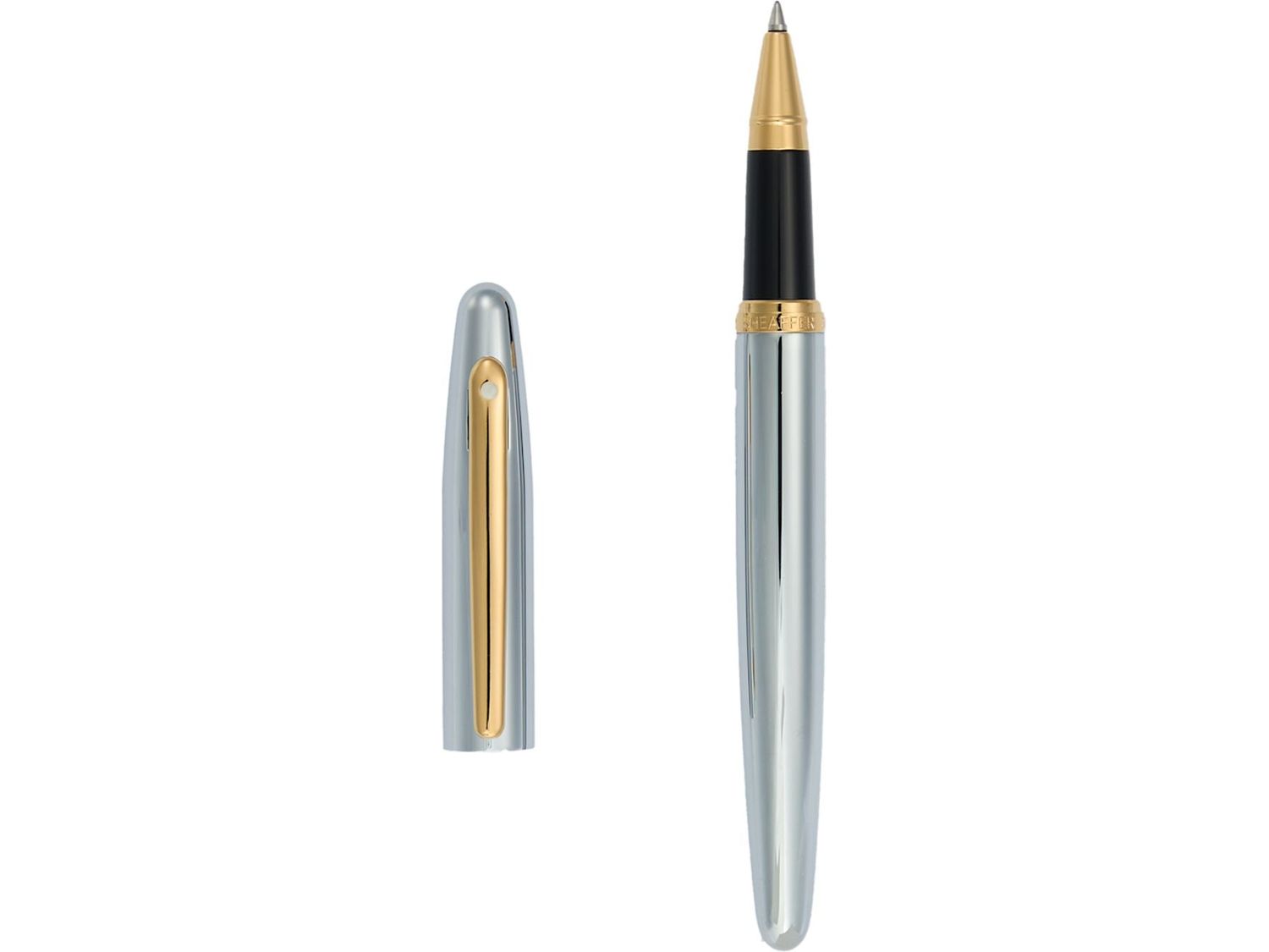 Sheaffer® VFM Polished Chrome with Gold Roller Ball