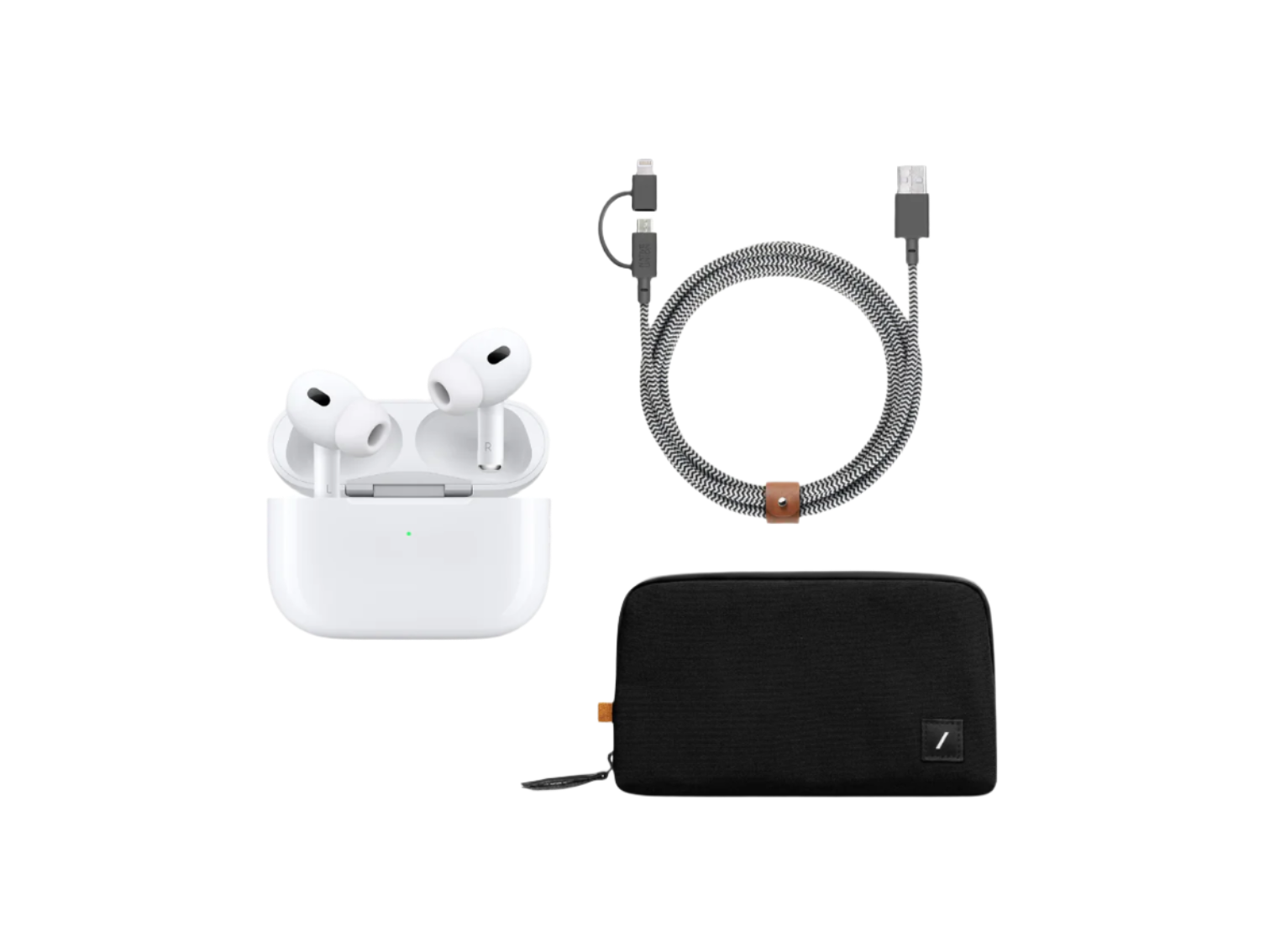 Apple AirPods Pro 2nd Generation w/ Charging Cable & Organizer