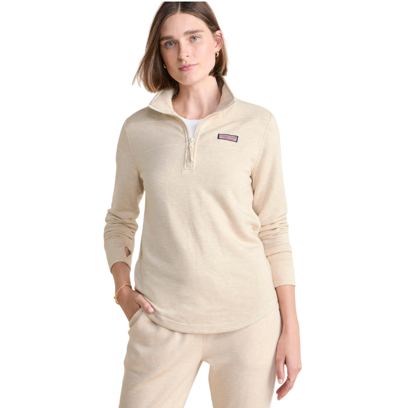 Vineyard Vines Women's Dreamcloth Relaxed Shep Quarter-Zip