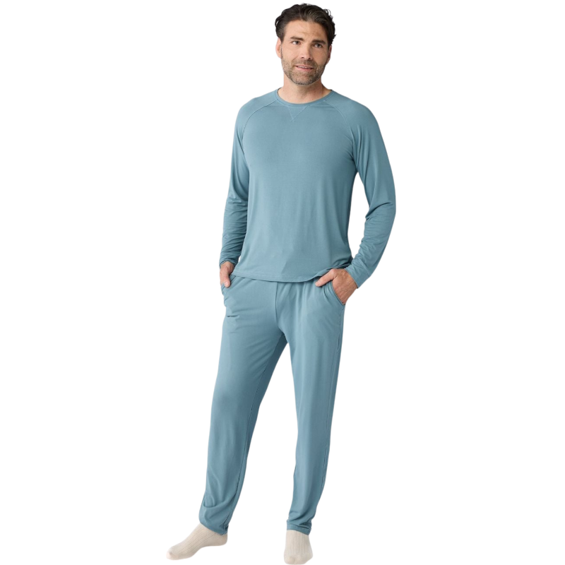 Cozy Earth Men's Bamboo Stretch-Knit Long Sleeve