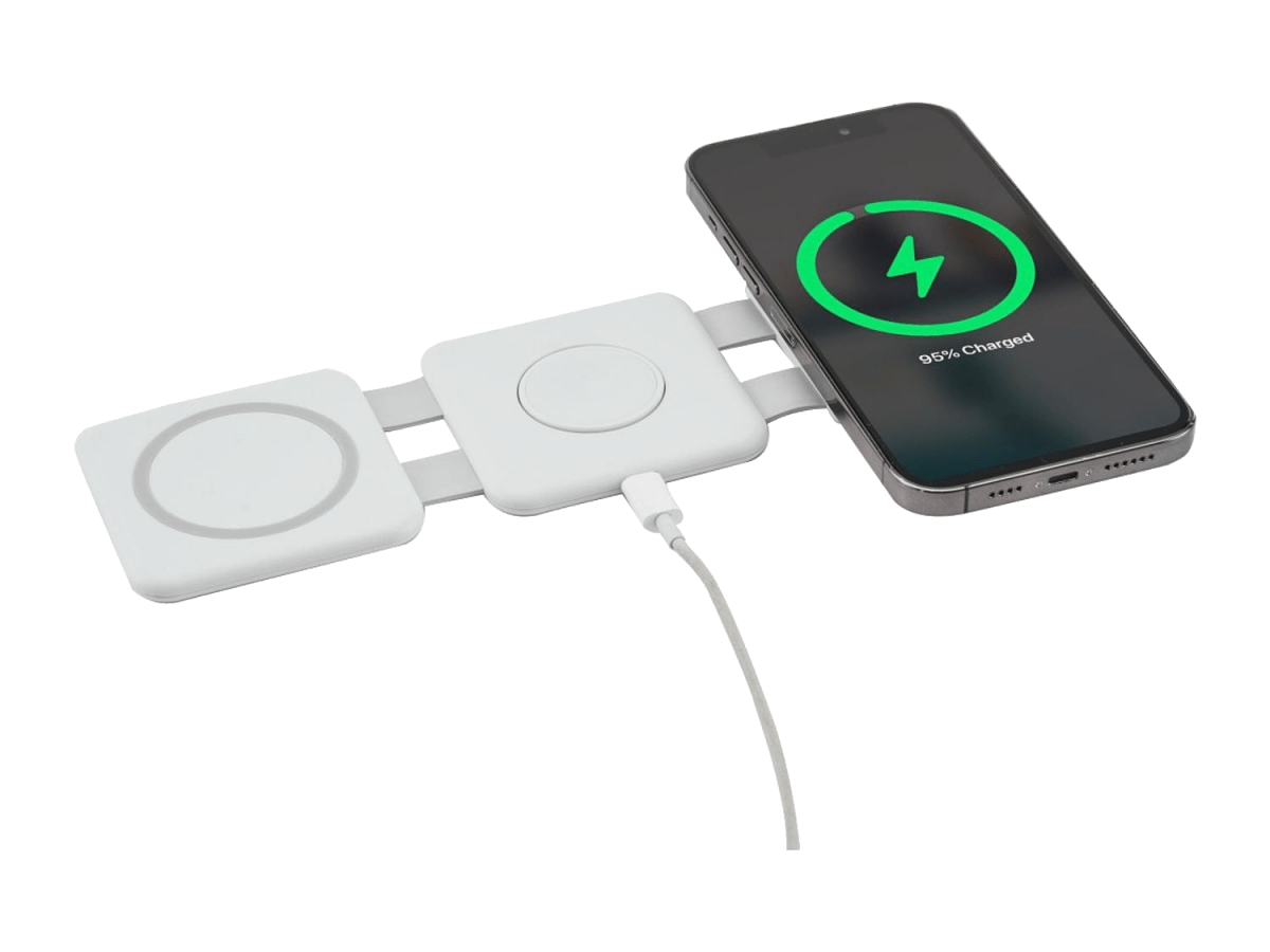 3-in-1 Power Fold 15W MagClick™ Wireless Chargers - Wireless Power Banks - SwagWear