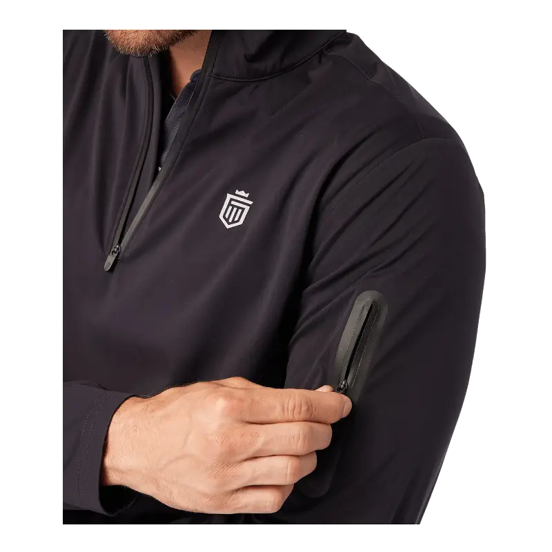 3 - Layer Quarter Zip Shell Jacket - Pullovers - SwagWear