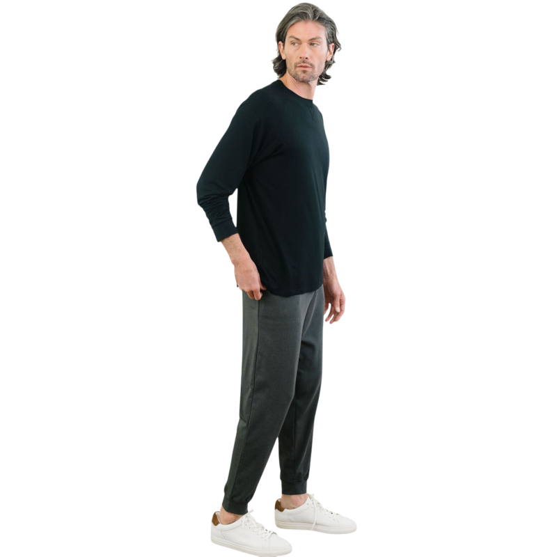 Cozy Earth Men's Bamboo Stretch-Knit Long Sleeve