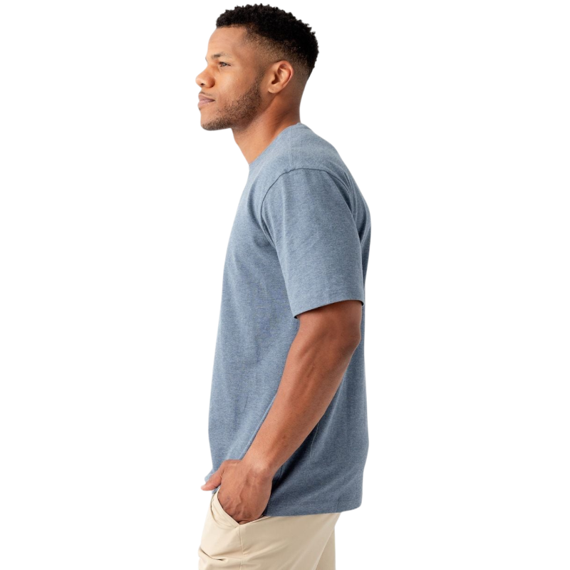 Man in olive tee with white background |Color:Olive