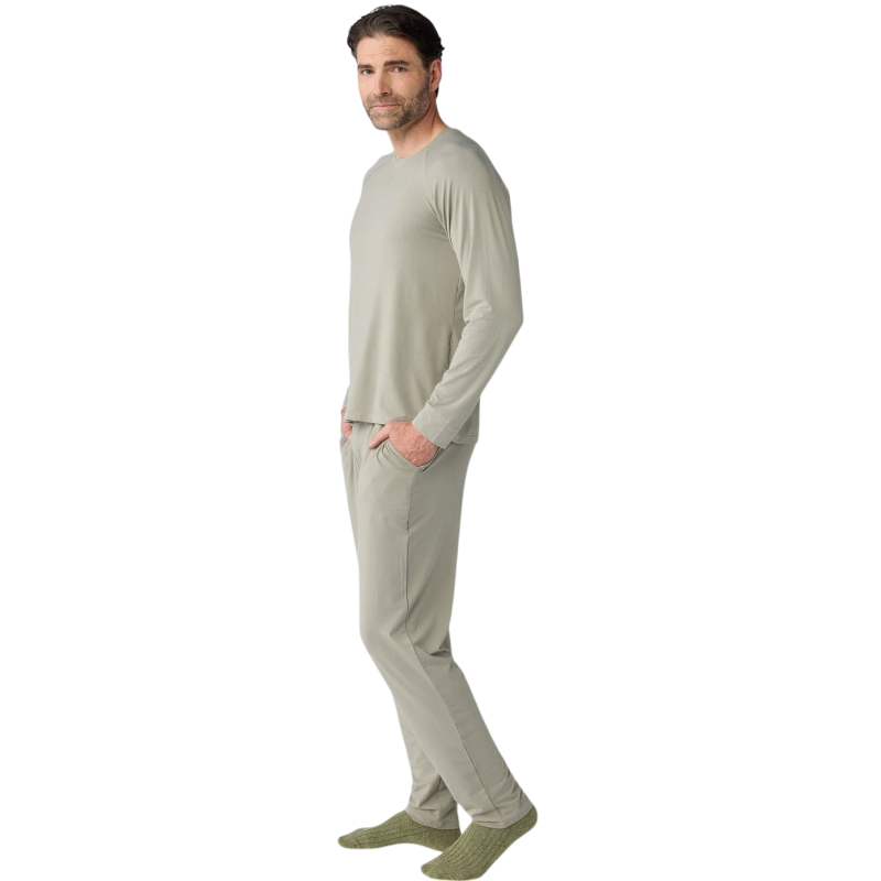 Cozy Earth Men's Bamboo Stretch-Knit Long Sleeve