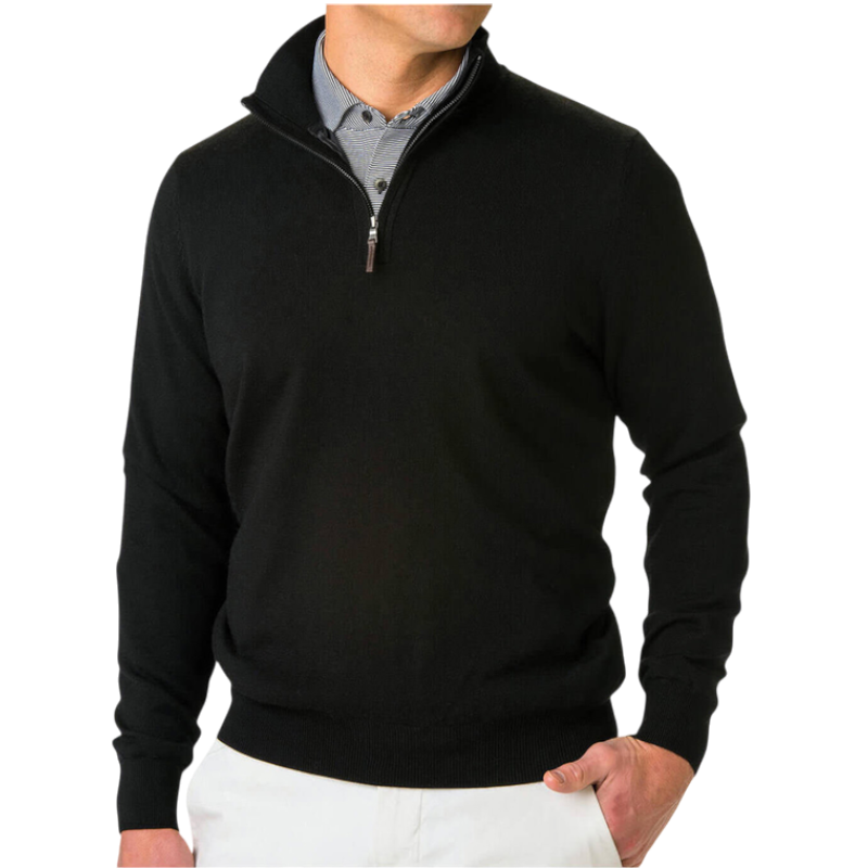 Fairway & Greene Men's Baruffa Quarter-Zip Windsweater
