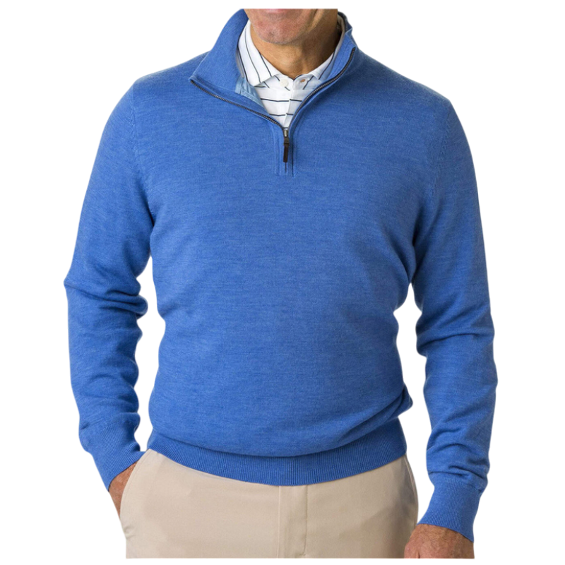 Fairway & Greene Men's Baruffa Quarter-Zip Windsweater