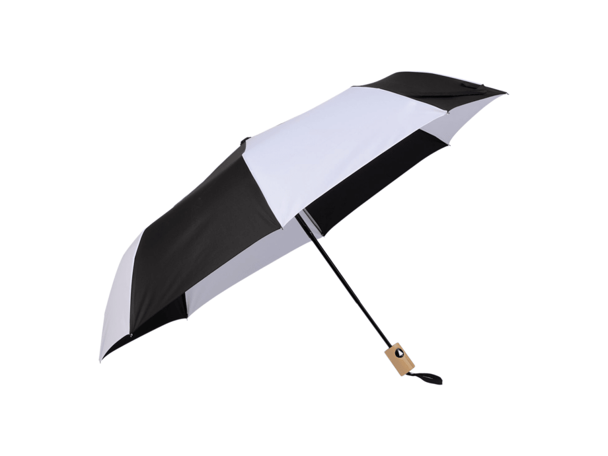 42" Recycled Folding Auto Open Umbrella - Auto Umbrellas - SwagWear