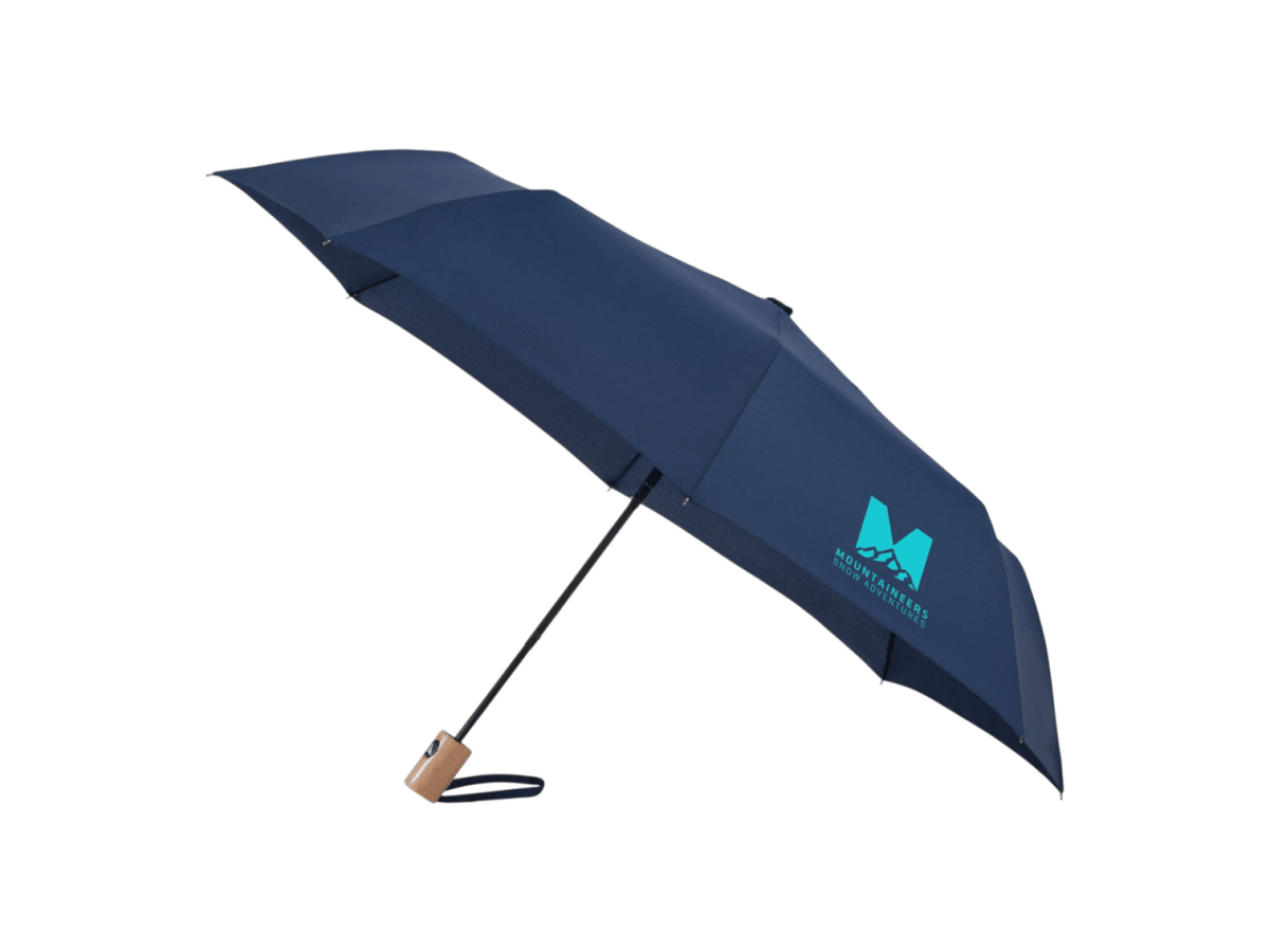 42" Recycled Folding Auto Open Umbrella - Auto Umbrellas - SwagWear