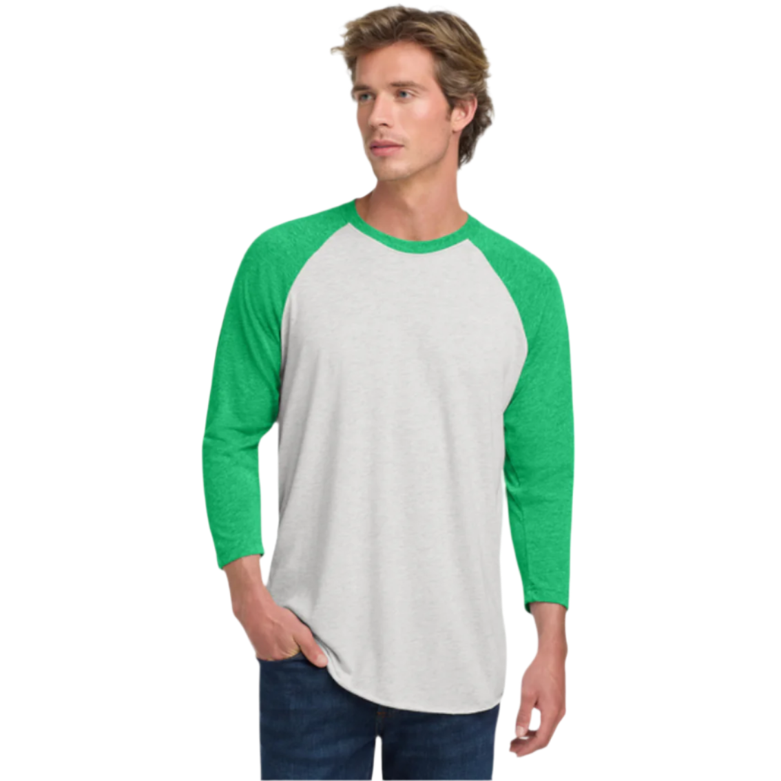 Next Level Apparel® Unisex Tri-Blend 3/4-Sleeve Raglan Tee