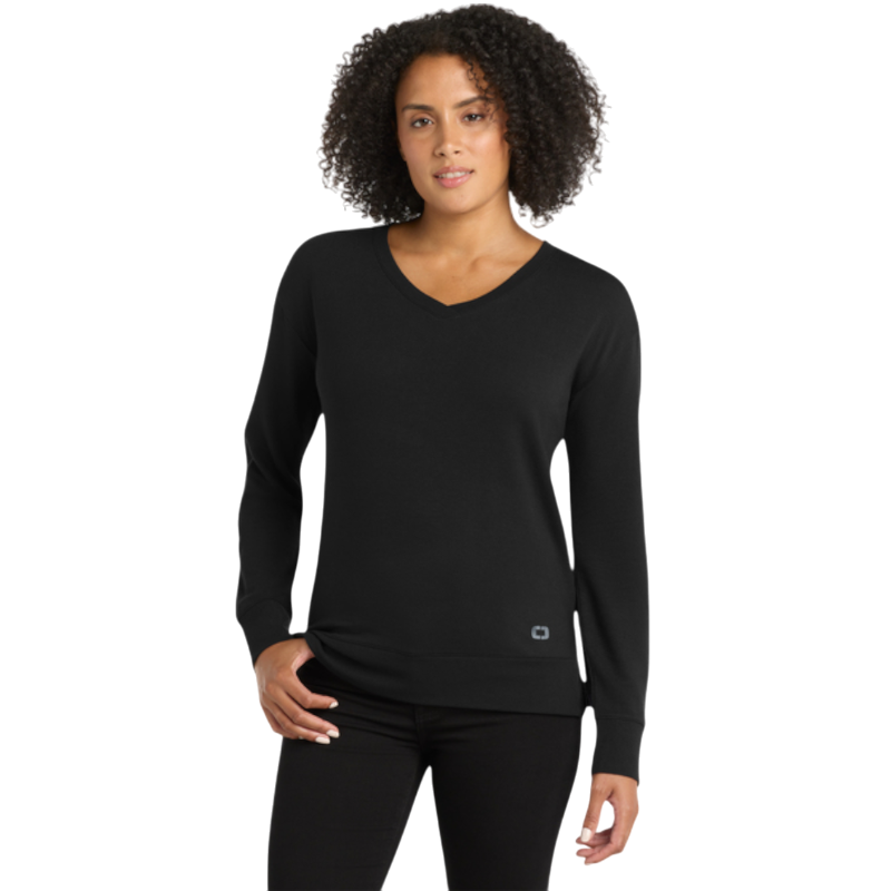 OGIO® Women's Luuma Flex Long Sleeve V-Neck