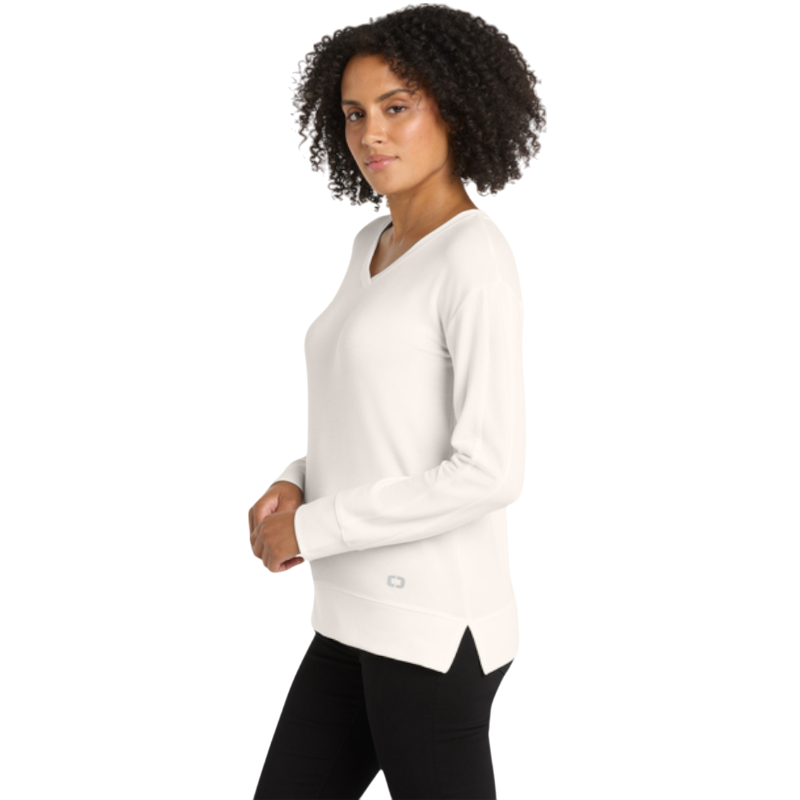 OGIO® Women's Luuma Flex Long Sleeve V-Neck