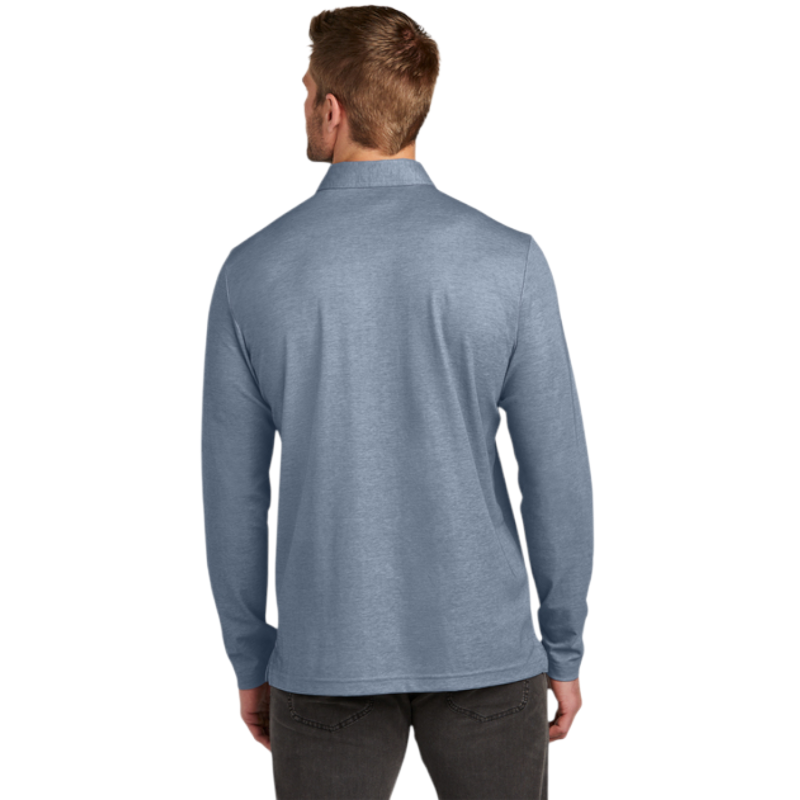 TravisMathew Oceanside Heather Long Sleeve Polo