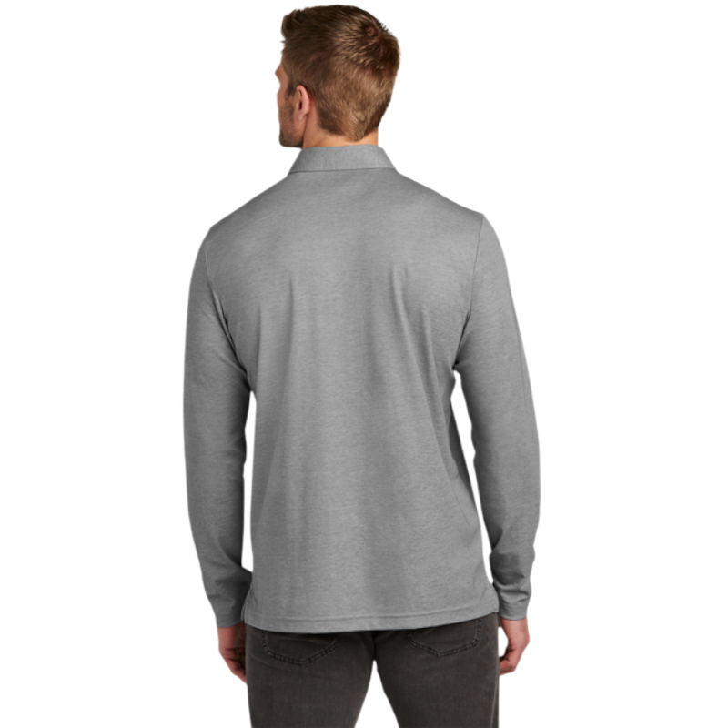 TravisMathew Oceanside Heather Long Sleeve Polo