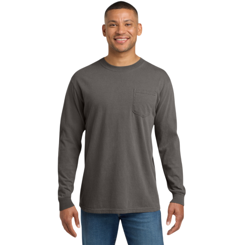 Comfort Colors ® Heavyweight Ring Spun Long Sleeve Pocket Tee