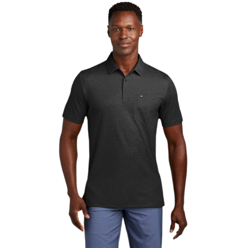 TravisMathew Oceanside Heather Pocket Polo