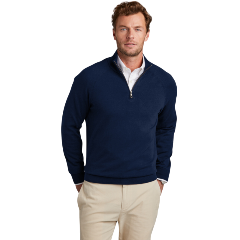 Brooks Brothers® Cotton Stretch 1/4-Zip Sweater