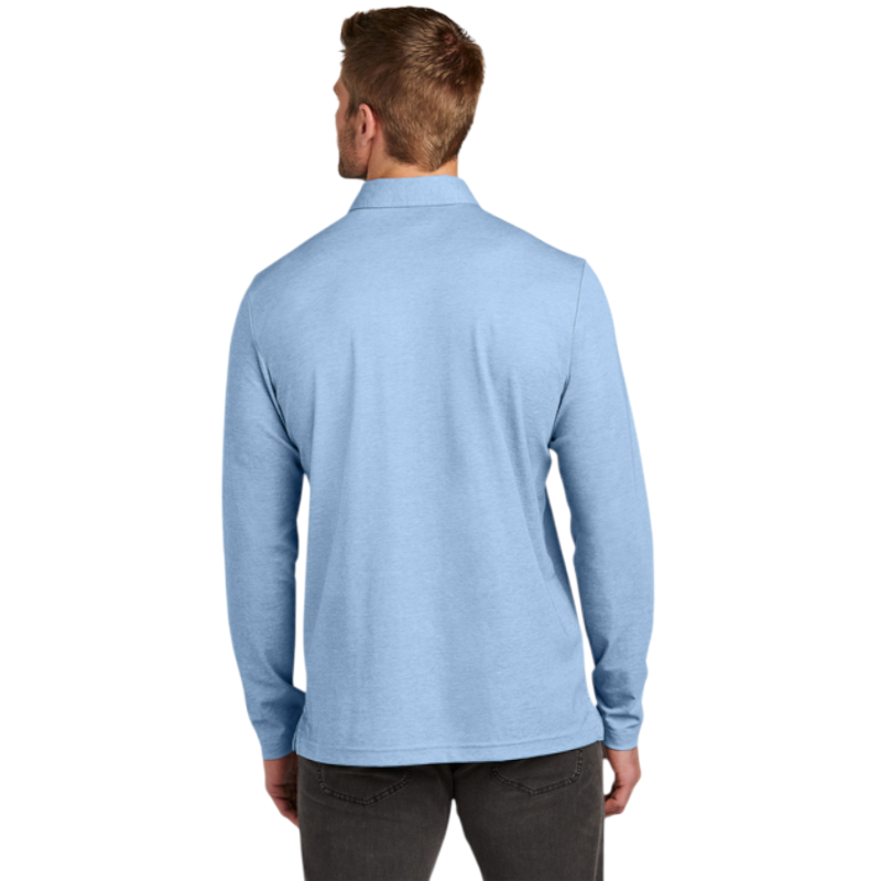 TravisMathew Oceanside Heather Long Sleeve Polo
