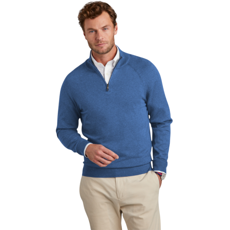 Brooks Brothers® Cotton Stretch 1/4-Zip Sweater
