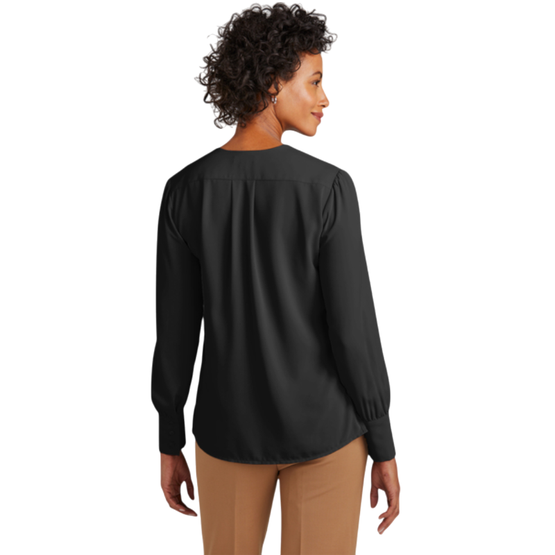 Brooks Brothers® Women’s Open-Neck Satin Blouse